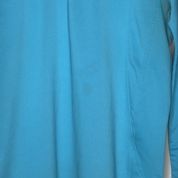 Ariat Sunstopper Quarter Zip Long Sleeve Baselayer in Blue Women's Size XL - Picture 3 of 8